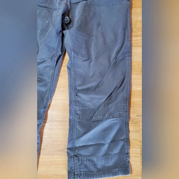 Carhartt RUGGED FLEX® RELAXED FIT‎ CANVAS BIB OVERALL 40x30 Gravel - Picture 3 of 13